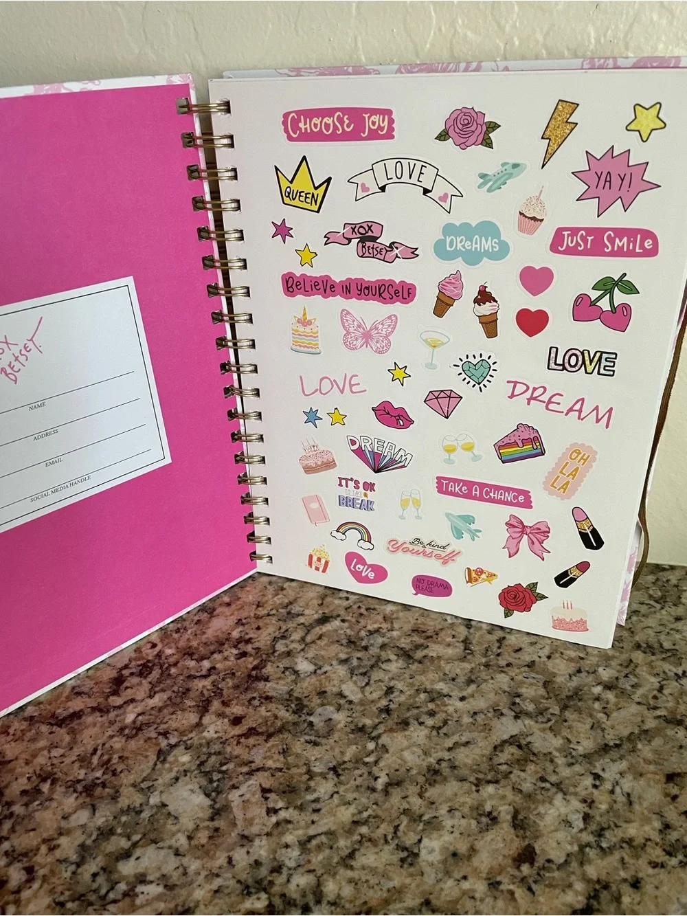 Betsey Johnson Pink Floral Bow 2026-2027 Planner